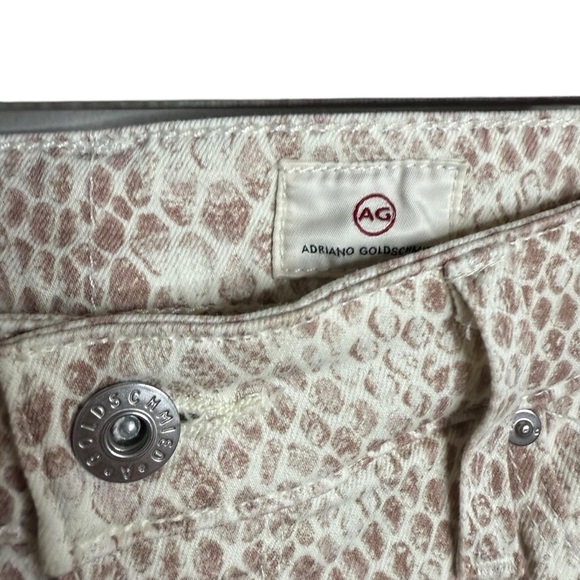 AG Adriano Goldschmied | The Farrah Skinny Ankle Jean in Snake Skin | Sz 27R - Picture 5 of 13